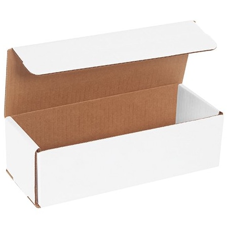 Bsc Preferred 10 x 4 x 3'' White Corrugated Mailers, 50PK BUY00017123